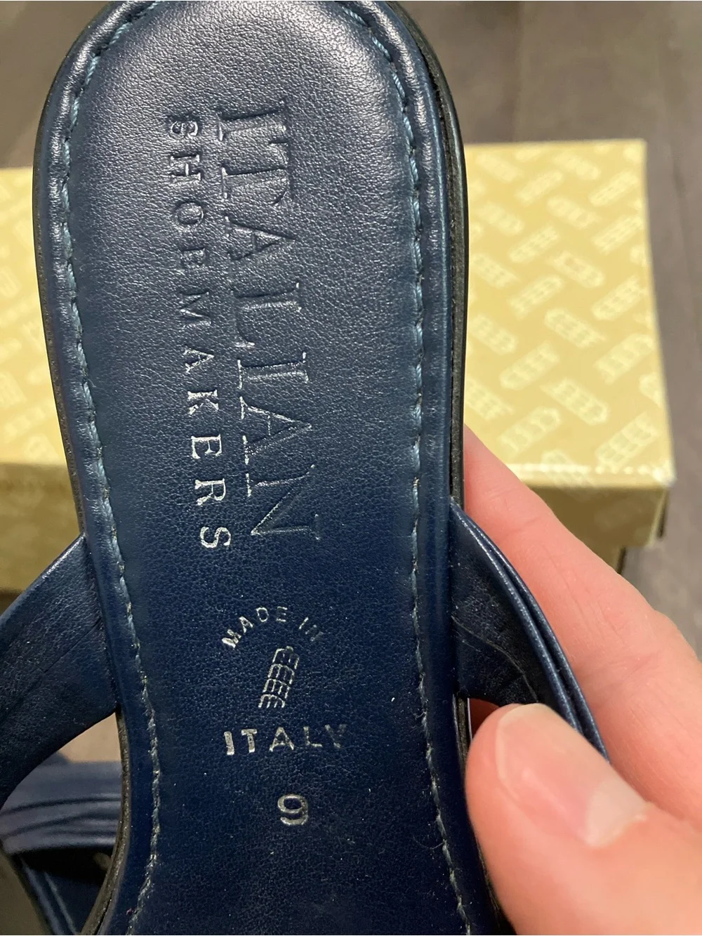 Italian Shoemakers navy leather